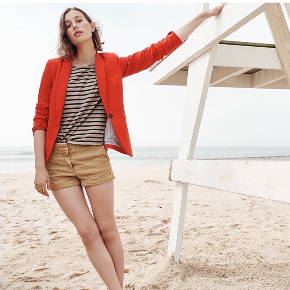 J. Crew Chino Broken In Shorts in Khaki